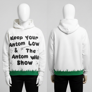 เสื้อฮู้ดซิปเต็มตัวราคาสมเหตุสมผล สไตล์ฮิปฮอป สีดำฟอกย้อม แบบสั่งทำพิเศษ พร้อมลายพิมพ์นูน - Product Image 2