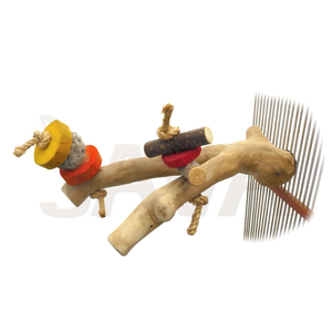 Rama de Madera de Café Ecológica y Duradera para Pájaros, Juguete para Pájaros C L - Product Image 4