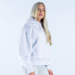 Limited Edition Grey Marl Women's Hoodie Boxy Fit Hoodie 100% Cotton Comfortable Fleece Lined Hoodie Women's Hoodies - Product Image 5