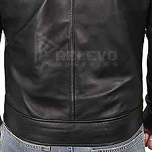 Chaqueta de cuero para hombre recién llegada, chaqueta de cuero PU de primera calidad, chaqueta de cuero vacuno para hombre, diseño de moda masculina - Product Image 6