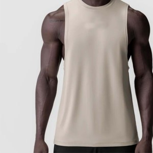 Camiseta Deportiva sin Mangas para Hombre, Cuello Redondo, Algodón Orgánico Transpirable, 180g, Ropa Deportiva Ecológica y Sostenible - Product Image 1