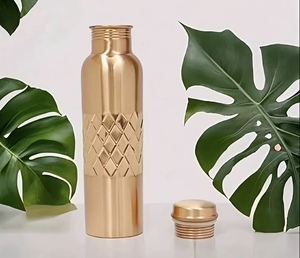 Designer Copper Coated <b>Steel</b> <b>Bottle</b> Vacuum Insulated Water Flask Premium Copper Look Water <b>Bottle</b> Office, Gym & Travel - Product Image 4