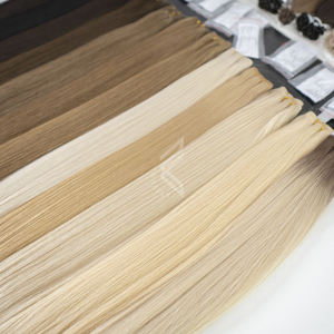 Extensiones de cabello virgen europeo natural a granel para mujeres Todos los colores teñidos Proveedor de alta calidad - Product Image 2