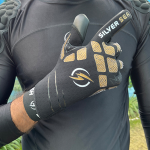 <b>Silver</b> Sea Sports Premium 2026 German Latex Unisex Goalkeeper <b>Gloves</b> Hybrid Flat Finger Soccer Goalkeeper <b>Gloves</b> - Product Image 6