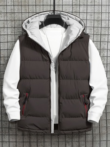 Mens Sleeveless <b>Quilted</b> <b>Waistcoat</b> Puffer Bodywarmer Warm Casual Outer Layer for Travel Leisure Walking and Daily - Product Image 1