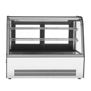 Vetrina Refrigerata da Banco per Pasticceria, 5 Cu.Ft./145L, 2 Ripiani, con Illuminazione LED, per Cucine Commerciali - Product Image 1