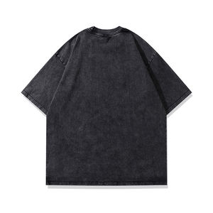 Camiseta de Hombre de Marca Americana de Moda, Estilo Oversize, Manga Corta, Tejido Lavado, Vintage, con Logotipo Personalizado, Estilo Hip Hop - Product Image 2
