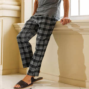 Pijama de Hombre para la Noche, Ropa de Dormir de Algodón Suave, Conjunto para Estar en Casa, Ajuste Cómodo y Relajado, Ropa de Dormir Transpirable para Verano e Invierno - Product Image 3