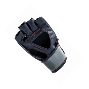 Gants de MMA demi-doigts en cuir avec support de poignet Velcro pour arts martiaux adultes - Product Image 3
