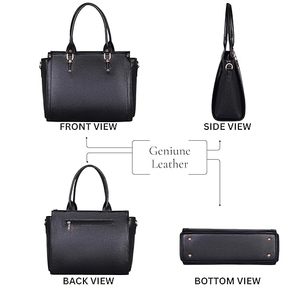Sac bandoulière léger et durable en cuir véritable pour homme avec fermeture éclair, antivol, pour voyage, poitrine ou épaule - Product Image 2