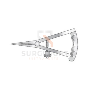เครื่องมือผ่าตัดทางนรีเวชแบบคาลิปเปอร์ Castroviejo ยี่ห้อ Blush Surgical สำหรับการวัดขนาดดวงตาอย่างแม่นยำ ใช้ในโรงพยาบาล ได้รับการรับรองมาตรฐาน CE - Product Image 5