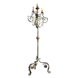 Bougeoirs pour dîner, bougeoirs sur pied, chandelier en fer forgé, couleur noire, 7 bras, bougeoirs pour mariage, décoration de fête à domicile - Product Image 3