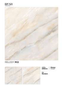 Azulejo de porcelana con acabado brillante de 24x24, creado para brindar un brillo similar al de un espejo, un tono equilibrado y una resistencia confiable para pisos. - Product Image 3