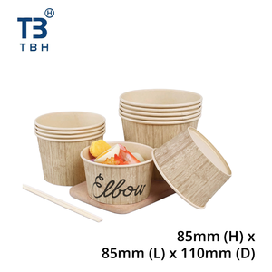 Meilleures ventes : Bol à salade en papier de bambou avec couvercle, 390cc, 520cc, 850cc, du fournisseur malaisien, idéal pour les stands alimentaires, cafés, fêtes et événements - Product Image 3