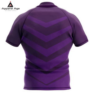 เสื้อรักบี้ดีไซน์ใหม่คุณภาพสูง ชุดกีฬาคุณภาพเยี่ยมพร้อมปักชื่อและหมายเลขทีมตามสั่ง - Product Image 2