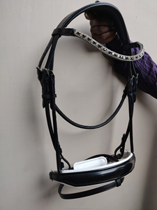 Fancy DD cuero caballo brida suave cuero de vaca acolchado estilo occidental para carreras y equitación producto ecuestre - Product Image 6