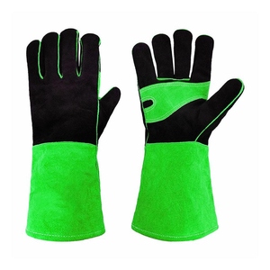 Gants de soudage en cuir de vachette pleine fleur renforcés, ignifuges, haute résistance, pour la lutte contre les incendies, nouveau design - Product Image 6