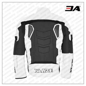 เสื้อแจ็คเก็ตมอเตอร์ไซค์หนังวัวแท้สำหรับผู้ชาย แจ็คเก็ตสำหรับขี่มอเตอร์ไซค์/เสื้อแจ็คเก็ตป้องกันระดับ CE 2 พร้อม Hump - Product Image 2
