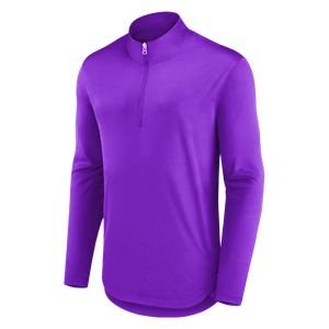 Custom Men Activewear Quarter Zip Training Top Quick Dry Running Shirt OEM Manufacturer - Product Image 3