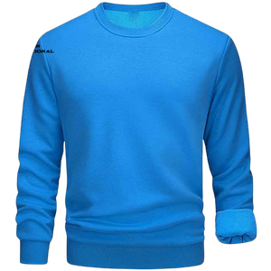 Pull en tricot à col rond uni pour homme, coupe classique, décontracté, à porter en automne, bleu - Product Image 3