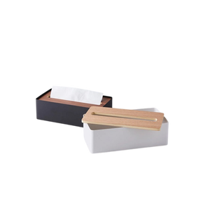 Acrylic Tissue Box Holder Square Base Free Standing Dark Bronze Finish Decorative <b>Cover</b> for Bathroom Home Decor - Product Image 2