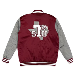 Veste de baseball personnalisée avec broderie, style varsity, 100% coton, streetwear - Product Image 6