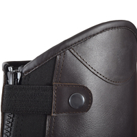 Desain Khusus Kulit Asli Berkualitas Tinggi Western Half Chaps Penutup Ritsleting Ukuran dan Warna Dapat Disesuaikan Produsen Profesional