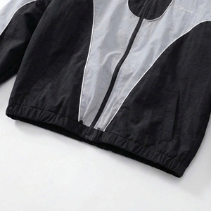 ชุดวิ่งสะท้อนแสงสีม่วง น้ำหนักเบา กันลม |   ผู้ผลิตชุดกีฬาสมรรถนะสูงแบบ OEM - Product Image 4