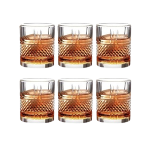 Juego de 6 Vasos de Whisky Premium, Elegantes Vasos de Cristal Tallado con Diseño de Diamante, Vasos Transparentes para Whisky Escocés y Bourbon - Product Image 2