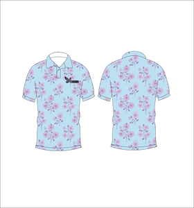 เสื้อโปโลลายดอกลาเวนเดอร์แบบกำหนดเอง ซับเหงื่อ แห้งเร็ว แขนสั้น เหมาะสำหรับกอล์ฟ ลำลอง แฟชั่นฤดูร้อน - Product Image 5