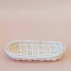 Bandeja de ratán para niños, accesorio de cocina para juegos de rol, bandejas de juguete con forma de concha para almacenar comida de simulación - Product Image 4