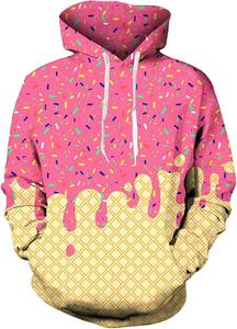 Sweat-shirts à capuche en jersey respirant pour homme Ice Sprinkle avec grandes poches kangourou 100% polyester, grandes tailles - Product Image 5