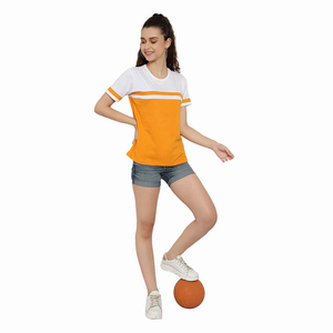 เสื้อยืดแขนสั้นไซส์ใหญ่สำหรับผู้หญิง ฤดูร้อน-ขายส่ง ระบายอากาศได้ดี เป็นมิตรกับสิ่งแวดล้อม รับทำโลโก้ คุณภาพสูง - Product Image 5