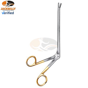 JACKBILLY High Quality 45 Degree Angle Spurling Intervertebral Disc Rongeur 4 X 10mm <b>Bite</b> Shaft 11 Inch Surgical Stainless Steel - Product Image 2