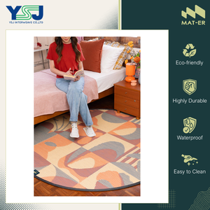 Tapis d'extérieur ronds élégants et modernes pour pique-nique/plage, 100 % polypropylène, qualité supérieure, vente en gros - Product Image 6