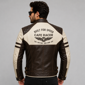 Men's Genuine Premium Cowhide Leather Motorbike <b>Jacket</b> Top Leather Black Vintage <b>Jacket</b> Men's Biker Slim Fit Motorcycle <b>Jackets</b> - Product Image 4