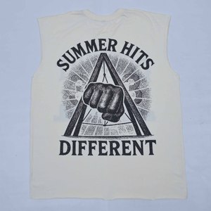 Vente en gros de débardeurs sans manches pour hommes de haute qualité, personnalisés avec l'impression du paysage urbain de Detroit, col rond, décontractés, en coton, pour l'été - Product Image 5