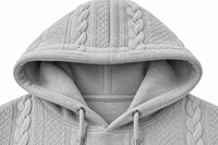 Ensemble jogging et sweat à capuche en maille torsadée pour homme, 2 pièces, épais, tenue décontractée d'hiver