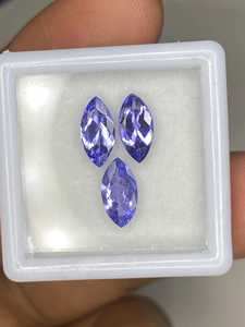 Zubeda Gems - Lote de Gemas Sueltas de Topacio Azul Cielo Natural, Corte Corazón a Cuadros Facetado de Doble Cara, 6 mm, Calibradas, para Joyería - Product Image 6