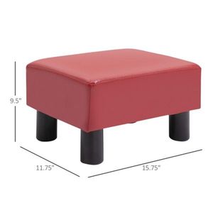 Poggiapiedi Moderno e Confortevole in Plastica e Tessuto per Soggiorno, Camera da Letto, Cucina, Hotel - Product Image 3