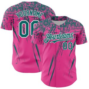 Maillot de baseball sublimé OEM, entièrement boutonné, 100 % coton biologique, manches courtes, antibactérien, logo frontal, toutes saisons, tenue d'équipe - Product Image 3