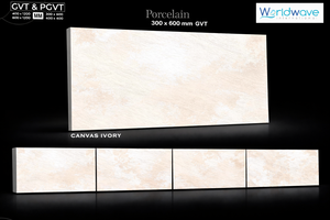 Azulejos de Porcelana GVT PGVT Brillantes de 300x600 mm, Estilo Carrara Statuario Calacatta, Suministro al por Mayor, Aspecto de Mármol - Product Image 2