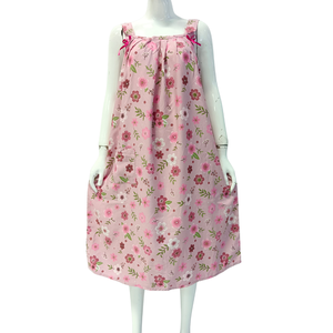 Women Casual Knee Length Nightgown Homewear Loungewear <b>Dress</b> 100% Rayon Quick Dry Elastic Waist Soft Smooth Comfortable Use - Product Image 3