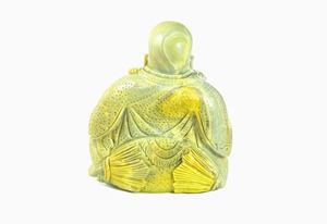 Estatua de Buda Sonriente de Serpentina, Buda Tallado a Mano para Decoración del Hogar, Regalo de Cristal, Figura de Buda de Serpentina, Radha Arts - Product Image 6