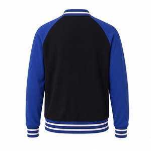 Veste universitaire pour homme Phi Beta Sigma, noir et bleu royal, avec broderie chenille 1914, fermeture éclair intégrale, manches raglan, fraternité grecque - Product Image 4