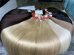 Extensions de cheveux vierges vietnamiennes de couleur claire en gros, qualité Remy, double trame machine, pour toutes les couleurs et au meilleur prix - Product Image 3