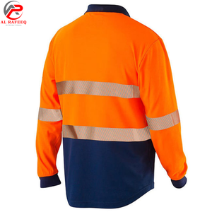 Camiseta Polo de Alta Visibilidad con Cinta Reflectante Personalizada de Calidad Premium, con Bolsillos, de Poliéster, Unisex, con Logotipo Personalizado - Product Image 4