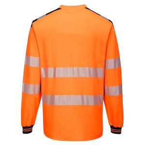 Camisetas de Trabajo de Alta Visibilidad para Hombre, Cuello Redondo, Manga Larga, Secado Rápido, con Cinta Reflectante - Product Image 4