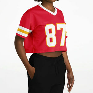 Camisetas de Fútbol Americano Universitario para Mujer - 100% Poliéster con Protección UV, Nombre del Equipo Personalizado, Camiseta de Fútbol Americano Más Popular - Product Image 4