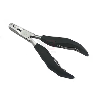Kit d'outils professionnels pour extensions de cheveux avec étui en cuir, instruments en acier inoxydable et en métal, taille personnalisée - Product Image 4